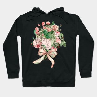 Floral Face Hoodie